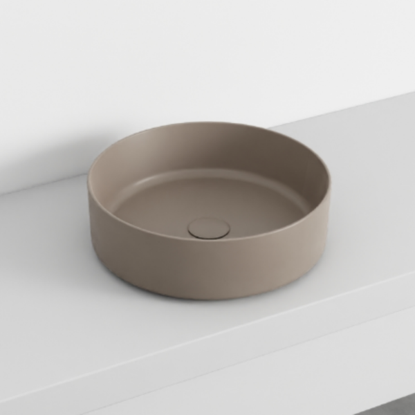 Picture of Shui comfort round basin, ceramic, countertop, arenaria, matte, 40 cm