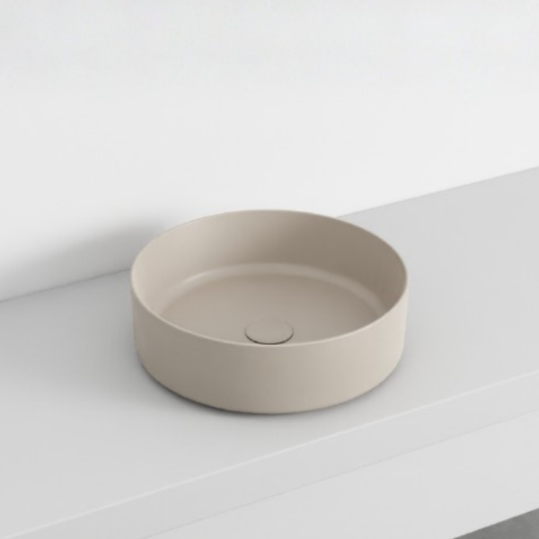 Picture of Shui comfort round basin, ceramic, countertop, avena, matte, 40 cm