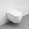 Picture of Smile wc, ceramic, wall hung, talco, matte, 35x53 cm