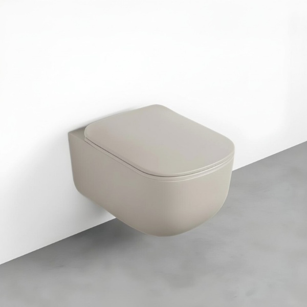 Picture of Era wc, ceramic, wall hung, avena, matte, 37x53 cm