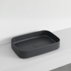 Picture of Shui comfort rectangular basin, ceramic, countertop, lavagna, matte, 60 cm
