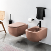 Picture of Era bidet, ceramic, wall hung, ninfea, glossy, 37x53 cm