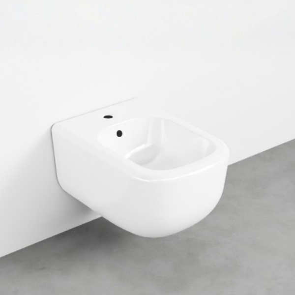 Picture of Era bidet, ceramic, wall hung, white, glossy, 37x53 cm