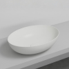 Picture of Eco oval basin, ceramic, countertop, talco, matte, 62x45cm
