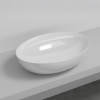 Picture of Eco oval basin, ceramic, countertop, white, glossy, 62x45 cm