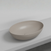Picture of Eco oval basin, ceramic, countertop, avena, matte, 62x45cm