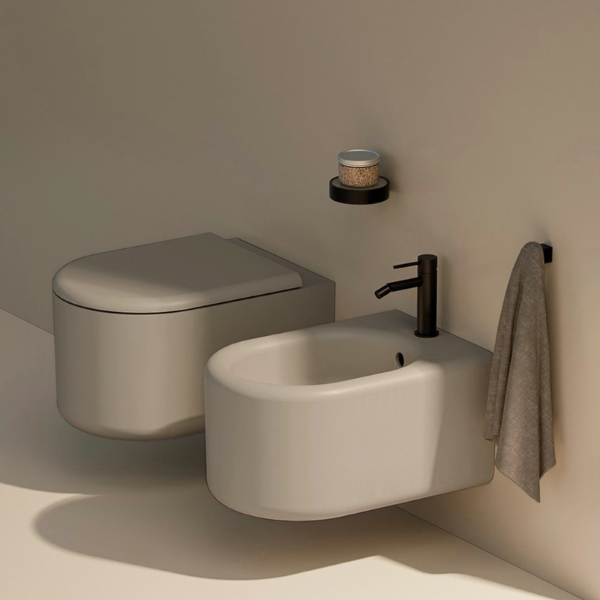 Picture of Itaca bidet, ceramic, wall hung, avena, matte, 37x53cm