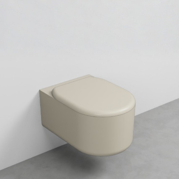 Picture of Itaca wc, ceramic, wall hung, linen, matte, 37x53 cm