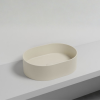 Picture of Theo oval basin, ceramic, countertop, linen, matte, 55x40cm