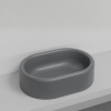 Picture of Itaca oval basin, ceramic, countertop/freestanding, lavagna, matte, 65x45cm