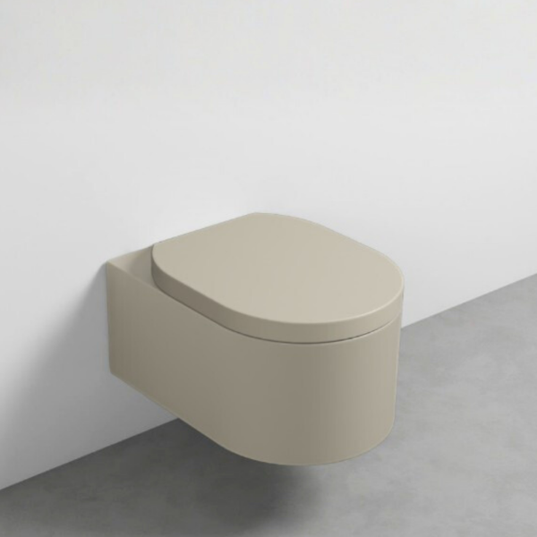 Picture of Otis wc, ceramic, wall hung, linen matte, 38.5x56 cm