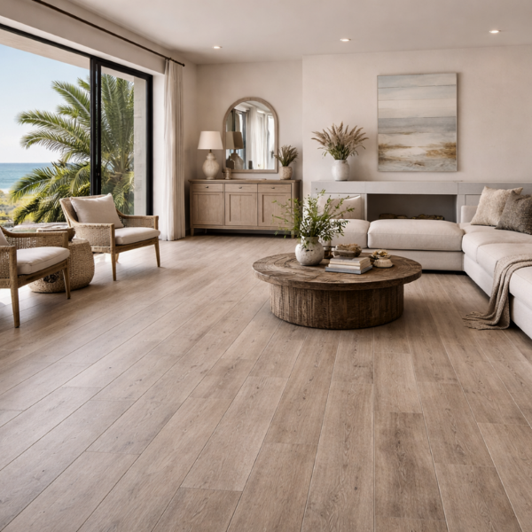 Picture of Floor tile logwood cream out, wood effect, matt, 25x150
