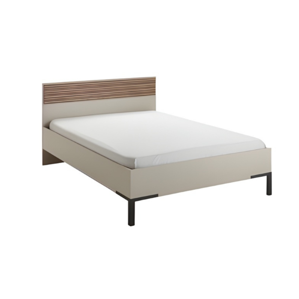 Picture of Bed, bravo teen, cashmere/ strippedwood, 120x200x91cm