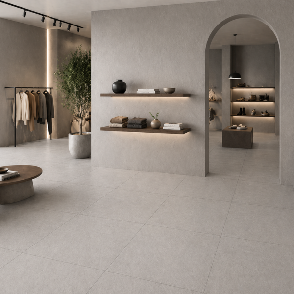 Picture of Floor tile newton, cement effect, matt, 90x90