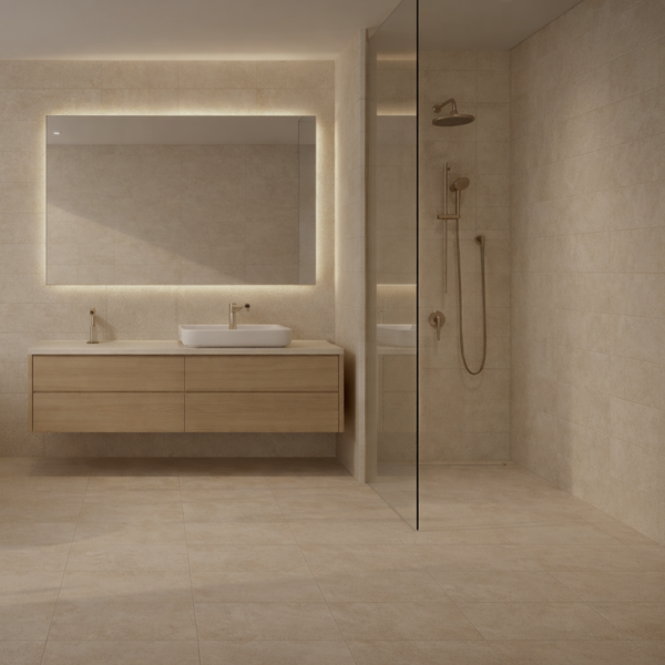 Picture of Floor tile uptown, cement effect, matt, 20x60
