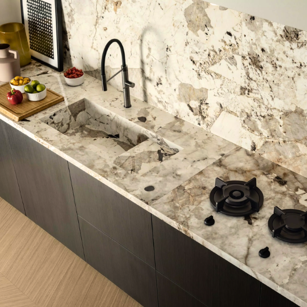 Picture of Floor tile nature mood, marble effect, matt, 9mm 60x120