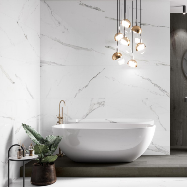 Picture of Floor tile cellini, marble effect, glossy, 120x260