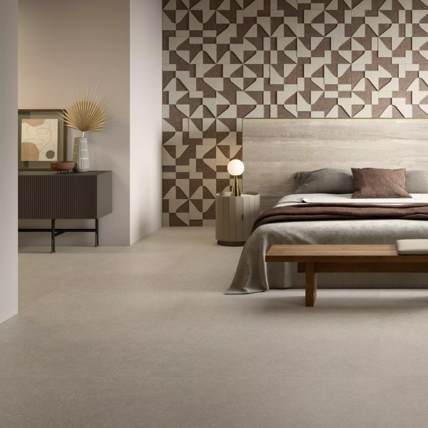 Picture of Floor tile compatta, stone effect, matt, 9mm 120x120
