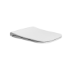 Picture of Nubes seat cover, soft close, white, glossy, 44x35 cm