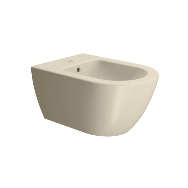 Picture of Pura bidet, ceramic, wall hung, light beige, matte, 55x36 cm