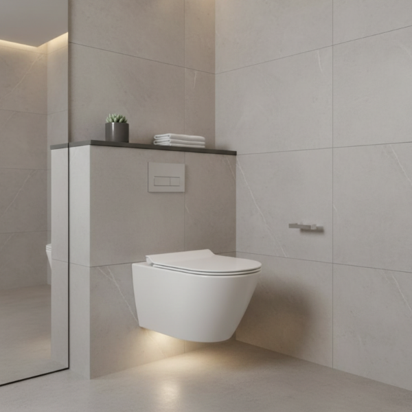 Picture of Kube x wc, ceramic, wall hung, white, glossy, 55x36 cm
