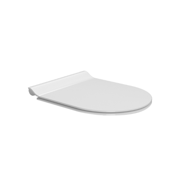 Picture of Kube x seat cover, soft close, white, glossy, 45.5x36.5 cm