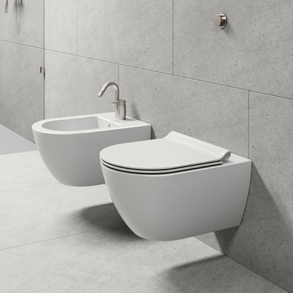 Picture of Pura wc, ceramic, wall hung, white, glossy, 50x36 cm