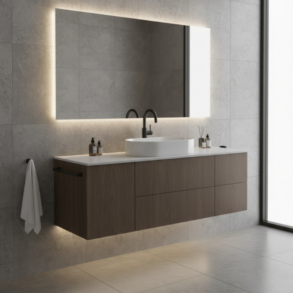 Picture of Kube x oval basin, ceramic, freestanding, white, glossy, 60x37 cm