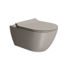 Picture of Pura wc, ceramic, wall hung, light brown, matte, 55x36cm