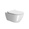 Picture of Pura wc, ceramic, wall hung, white, glossy, 55x36 cm
