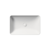 Picture of Nubes rectangular basin, ceramic, freestanding, white, matte, 60x38cm
