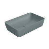 Picture of Nubes rectangular basin, ceramic, freestanding, agave, matte, 60x38 cm