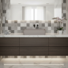 Picture of Nubes rectangular basin, ceramic, freestanding, light brown, matte, 60x38cm