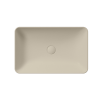 Picture of Nubes rectangular basin, ceramic, freestanding, light beige matte, 60x38cm
