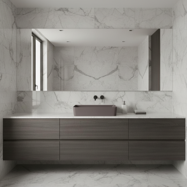 Picture of Nubes rectangular basin, ceramic, freestanding, dark brown, matte, 60x38 cm