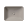 Picture of Nubes rectangular basin, ceramic, freestanding, light brown, matte, 50x38cm