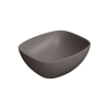 Picture of Nubes rectangular basin, ceramic, freestanding, dark brown, matte, 40x35 cm