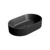 Picture of Kube x oval basin, ceramic, freestanding, anthracite, matte, 60x37cm