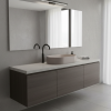 Picture of Kube x oval basin, ceramic, freestanding, light brown, matte, 60x37 cm