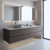 Picture of Kube x round basin, ceramic, countertop, agave, matte, 45 cm