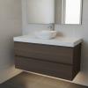 Picture of Pube x rectangular basin, ceramic, freestanding, white, glossy, 40x35 cm