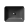 Picture of Nubes rectangular basin, ceramic, freestanding, anthracite, matte, 50x38cm