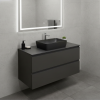 Picture of Nubes rectangular basin, ceramic, freestanding, anthracite, matte, 50x38cm