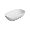 Picture of Nubes rectangular basin, ceramic, freestanding, white, matte, 60x38cm