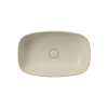 Picture of Nubes rectangular basin, ceramic, freestanding, light beige, matte, 60x38cm
