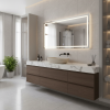 Picture of Nubes rectangular basin, ceramic, freestanding, light beige, matte, 60x38 cm