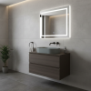 Picture of Kube x oval basin, ceramic, freestanding, agave, matte, 60x37 cm