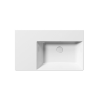 Picture of Kube x rectangular basin, ceramic, countertop/wall hung, white, glossy, 40x35cm