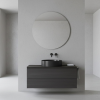 Picture of Kube x round basin, ceramic, countertop, anthracite, matte, 45 cm