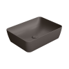 Picture of Nubes rectangular basin, ceramic, freestanding, bistro opaco, 50x38cm